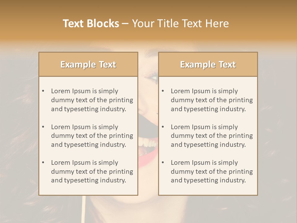 Teeth Dress Make Up PowerPoint Template