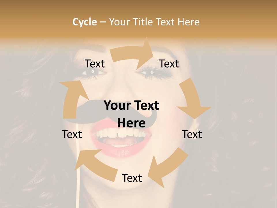 Teeth Dress Make Up PowerPoint Template