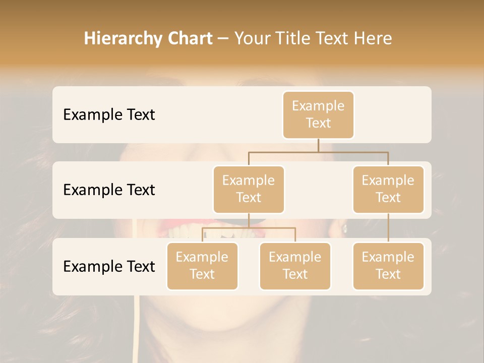 Teeth Dress Make Up PowerPoint Template