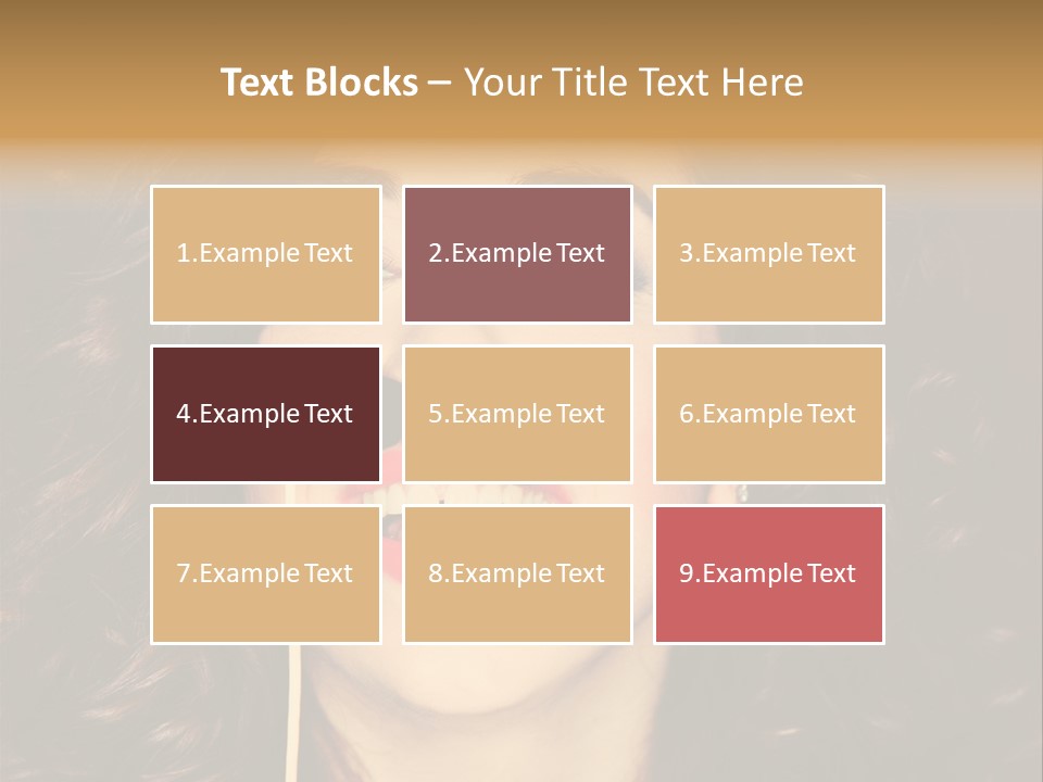 Teeth Dress Make Up PowerPoint Template