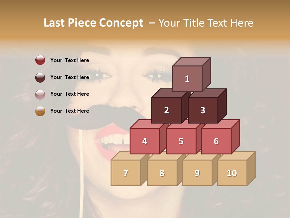 Teeth Dress Make Up PowerPoint Template
