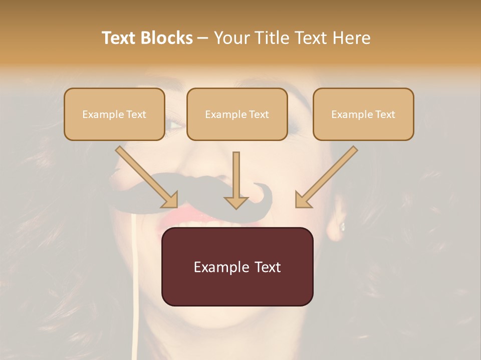 Teeth Dress Make Up PowerPoint Template