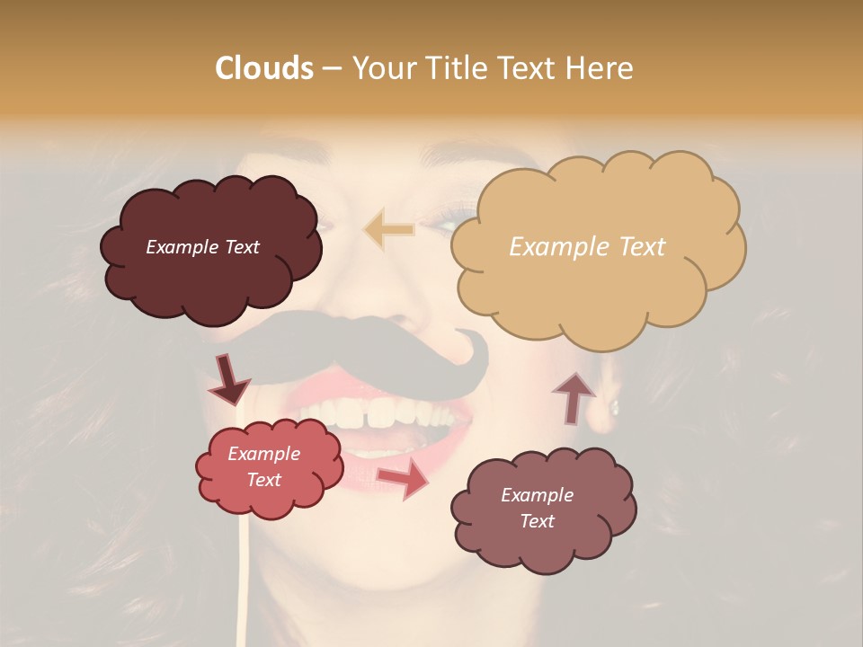 Teeth Dress Make Up PowerPoint Template