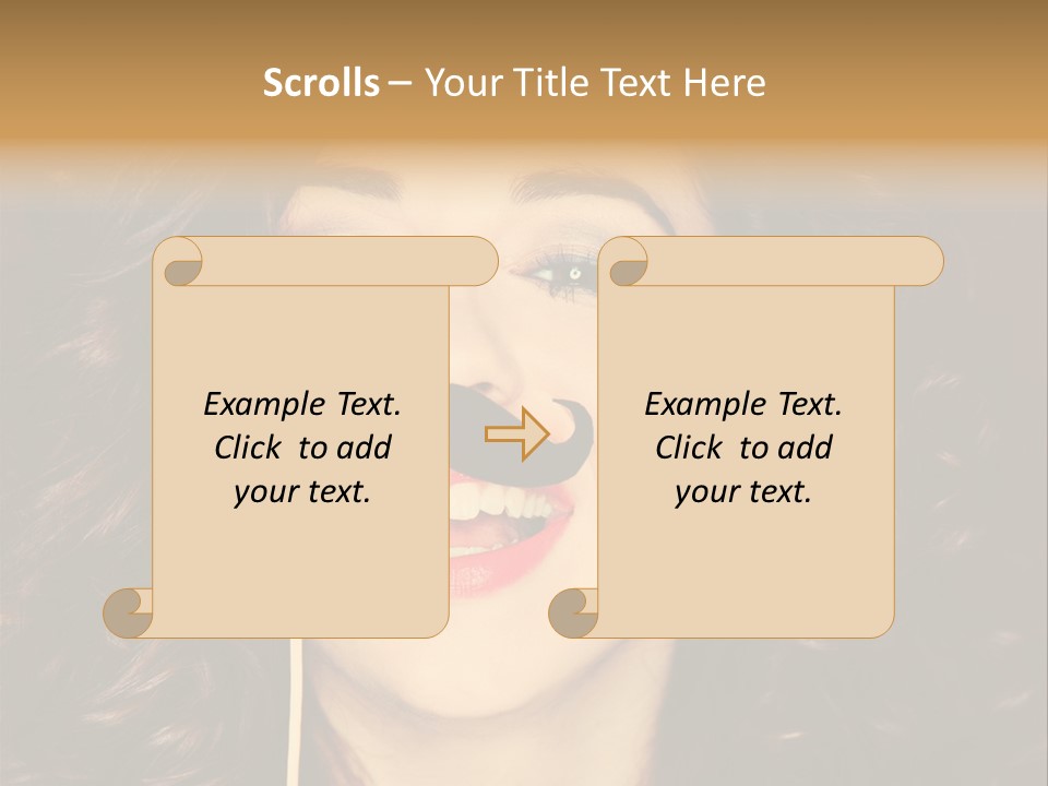 Teeth Dress Make Up PowerPoint Template