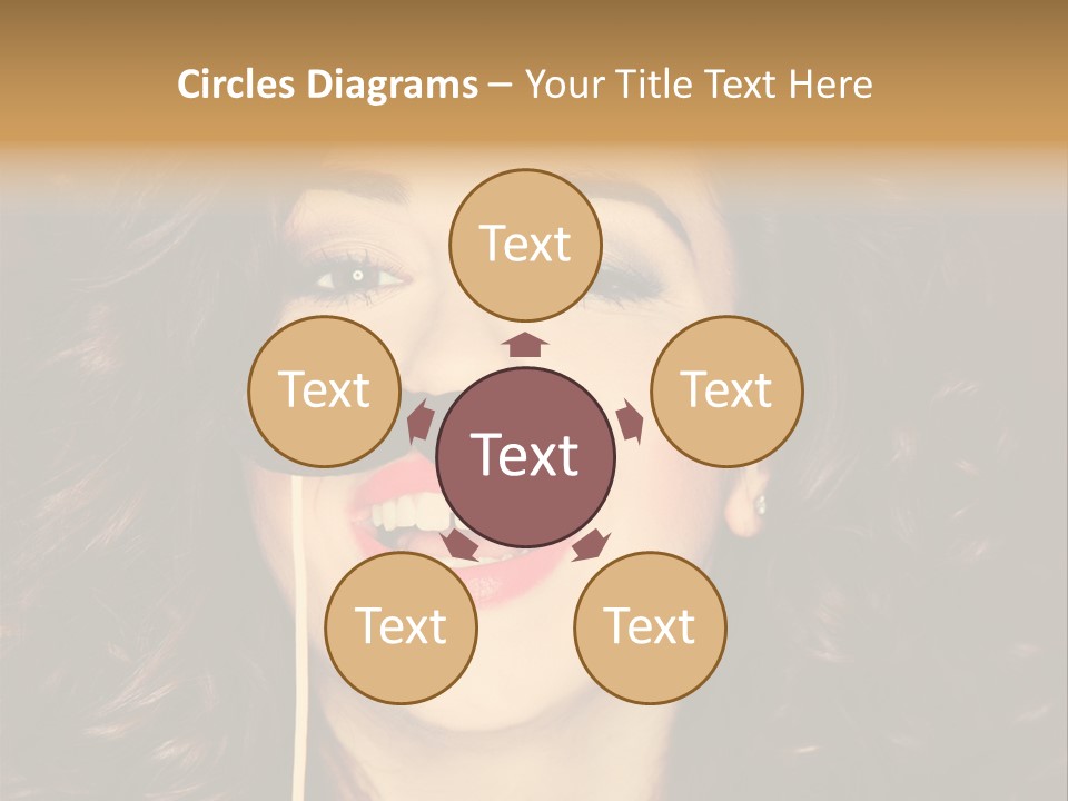 Teeth Dress Make Up PowerPoint Template