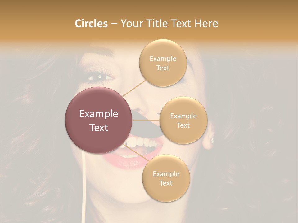 Teeth Dress Make Up PowerPoint Template