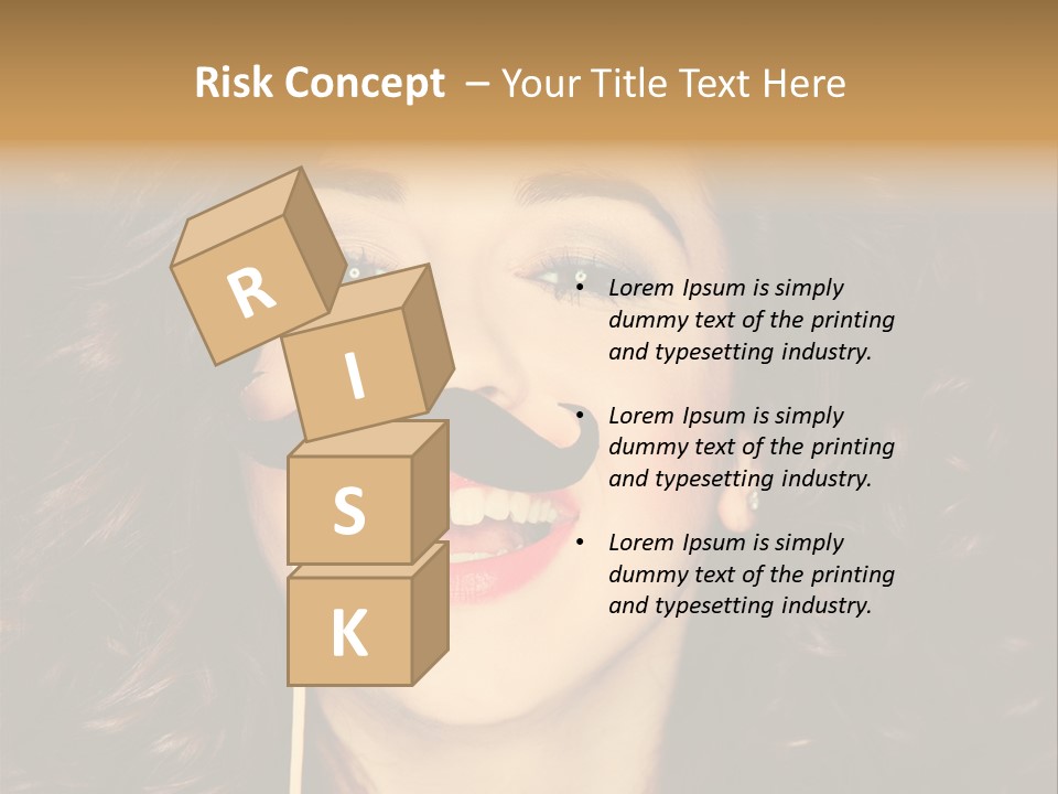 Teeth Dress Make Up PowerPoint Template