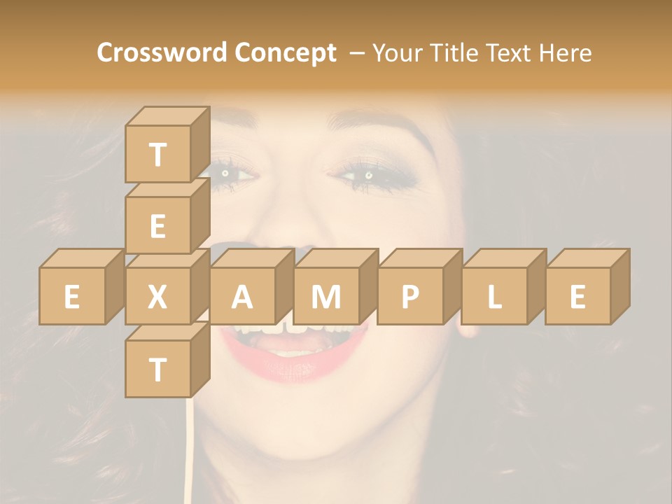 Teeth Dress Make Up PowerPoint Template