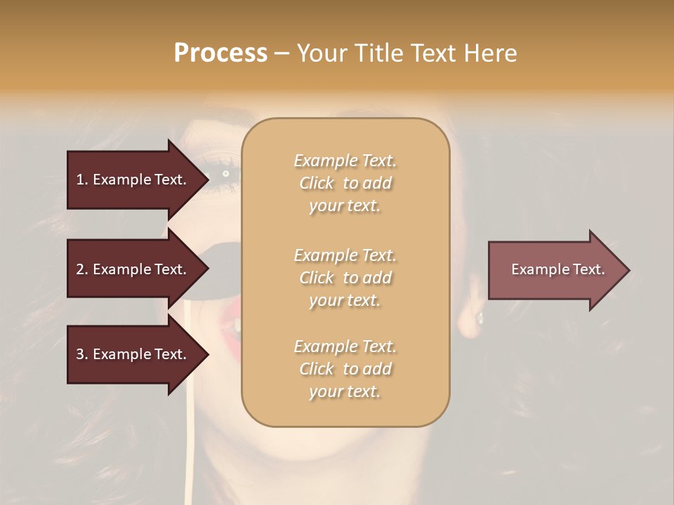 Teeth Dress Make Up PowerPoint Template