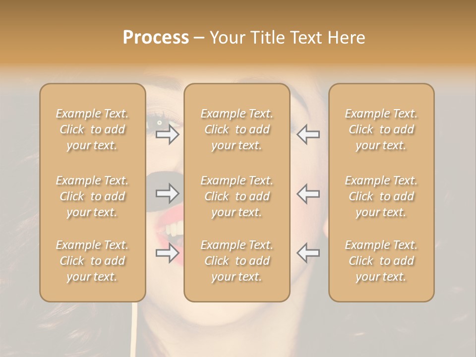 Teeth Dress Make Up PowerPoint Template
