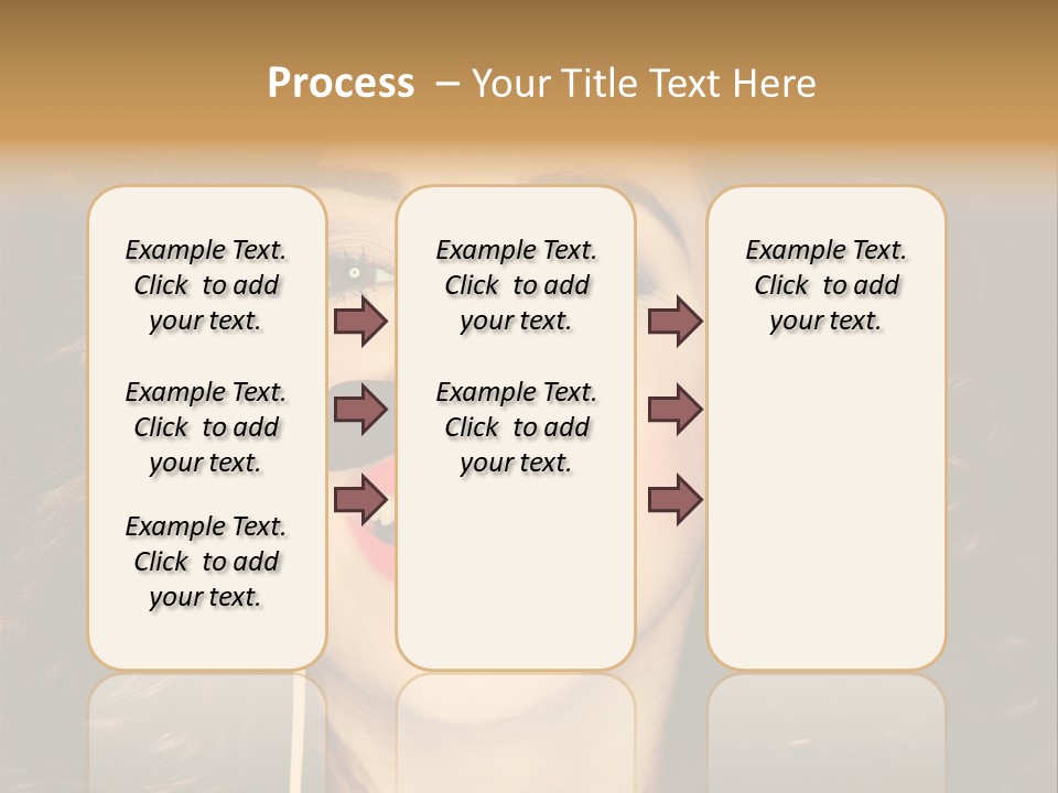 Teeth Dress Make Up PowerPoint Template
