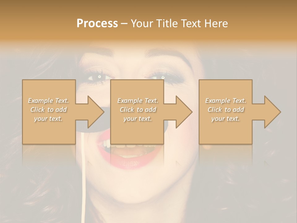 Teeth Dress Make Up PowerPoint Template