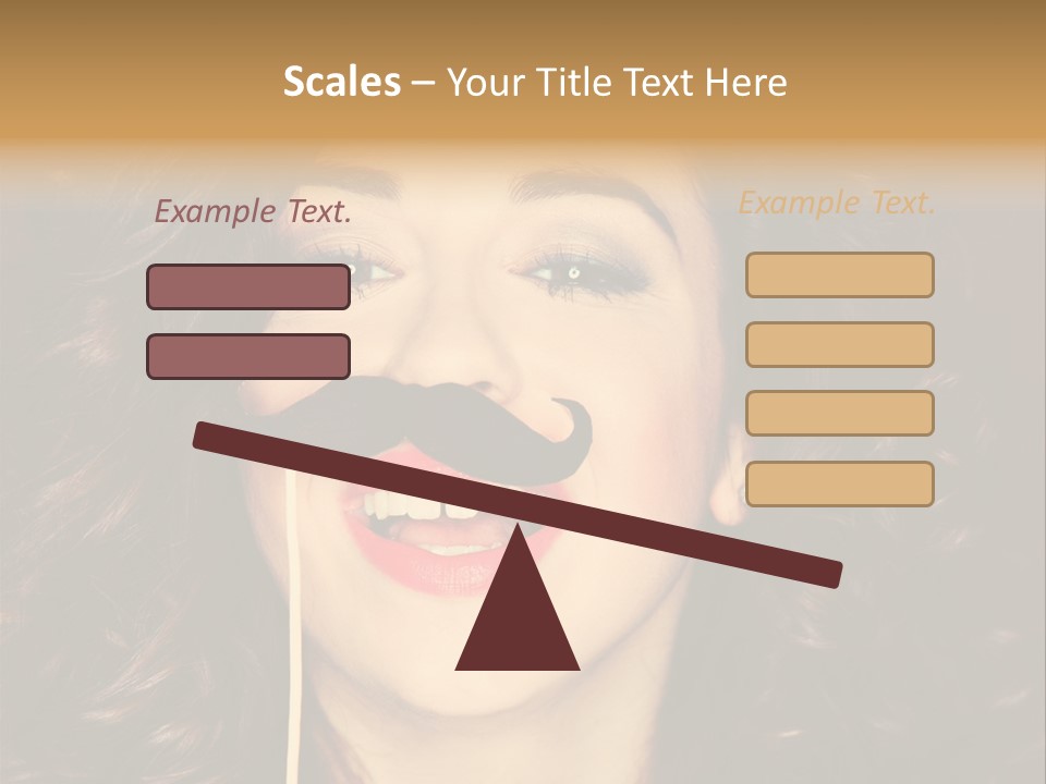 Teeth Dress Make Up PowerPoint Template