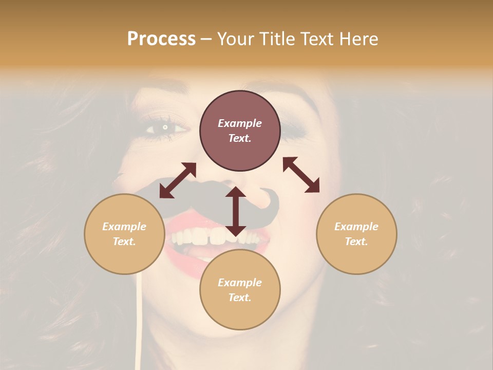 Teeth Dress Make Up PowerPoint Template