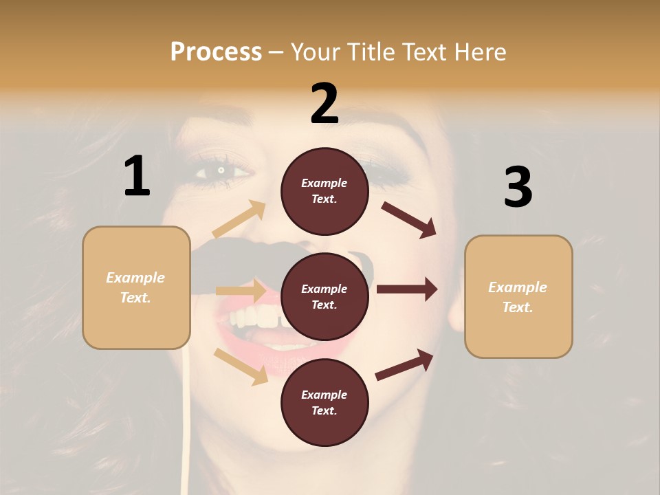 Teeth Dress Make Up PowerPoint Template