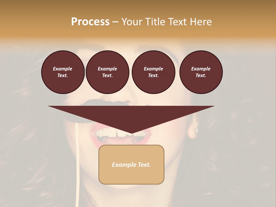 Teeth Dress Make Up PowerPoint Template