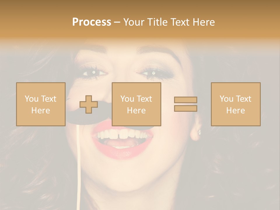 Teeth Dress Make Up PowerPoint Template
