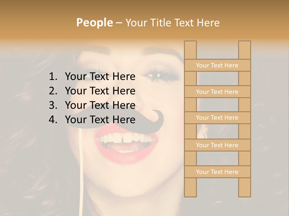 Teeth Dress Make Up PowerPoint Template