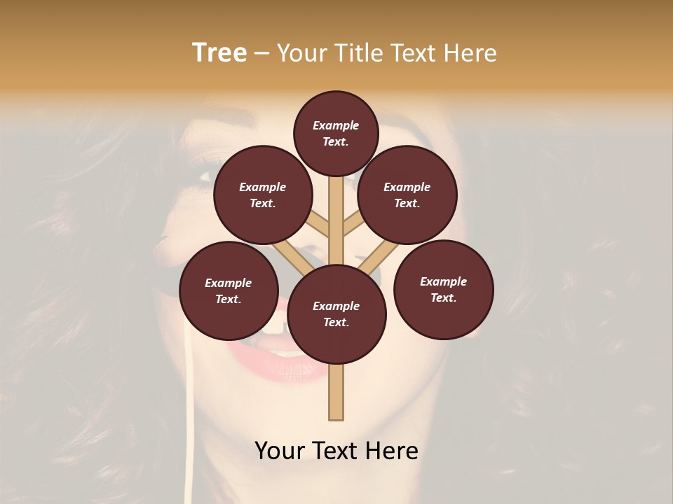 Teeth Dress Make Up PowerPoint Template