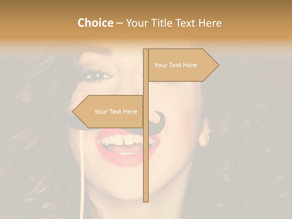 Teeth Dress Make Up PowerPoint Template