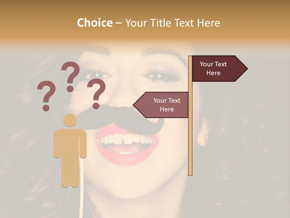 Teeth Dress Make Up PowerPoint Template