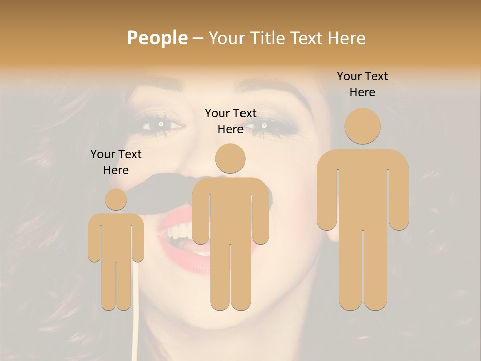 Teeth Dress Make Up PowerPoint Template
