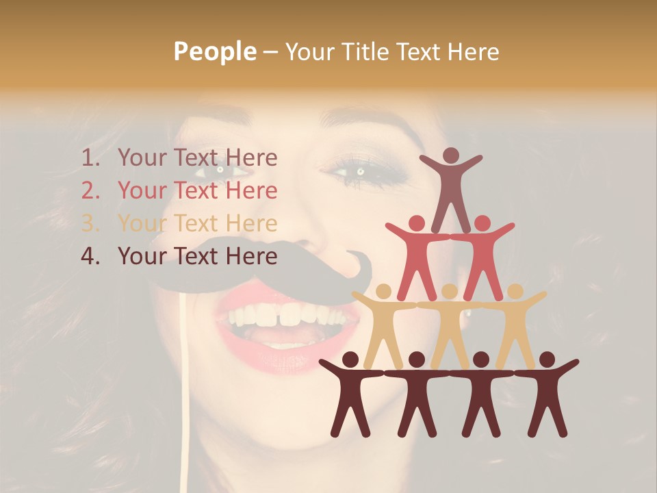 Teeth Dress Make Up PowerPoint Template