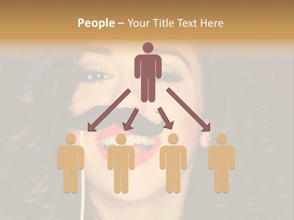 Teeth Dress Make Up PowerPoint Template