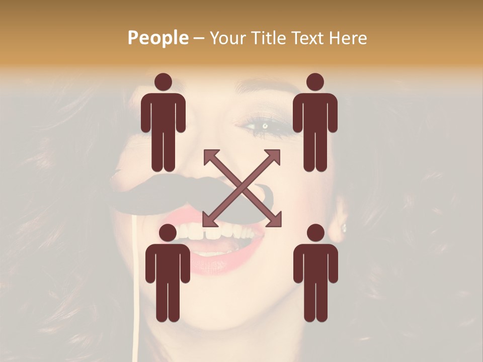 Teeth Dress Make Up PowerPoint Template