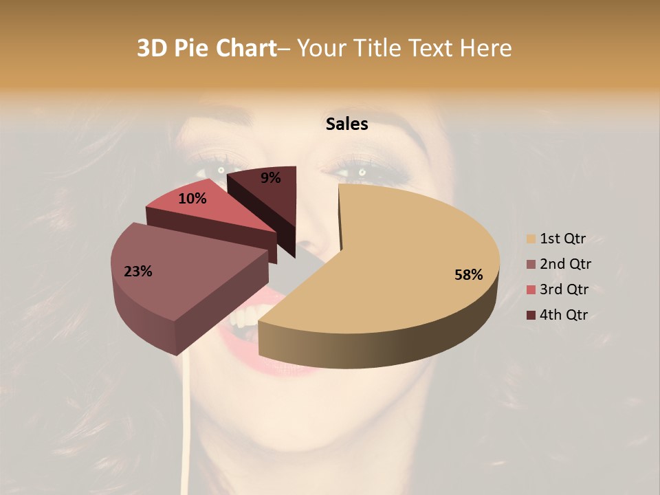 Teeth Dress Make Up PowerPoint Template
