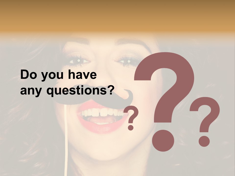 Teeth Dress Make Up PowerPoint Template