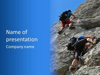 Outdoor Climbing Alpen PowerPoint Template