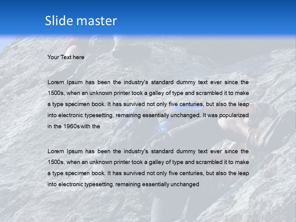 Outdoor Climbing Alpen PowerPoint Template