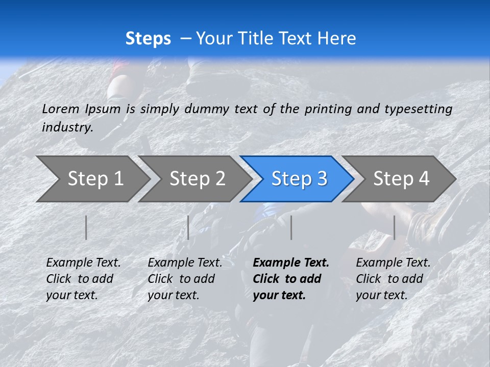 Outdoor Climbing Alpen PowerPoint Template