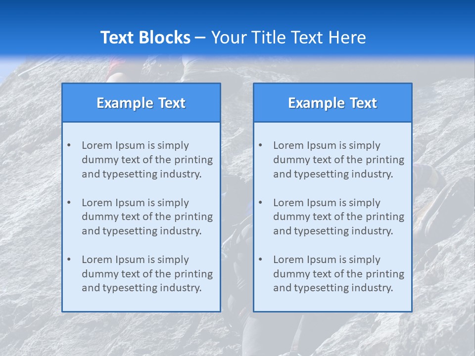 Outdoor Climbing Alpen PowerPoint Template
