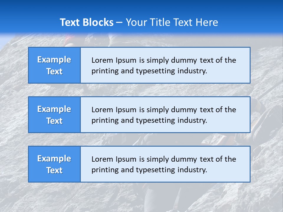 Outdoor Climbing Alpen PowerPoint Template