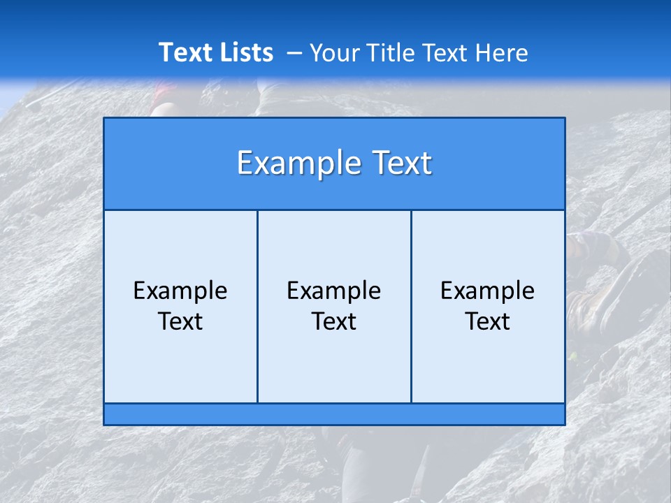Outdoor Climbing Alpen PowerPoint Template