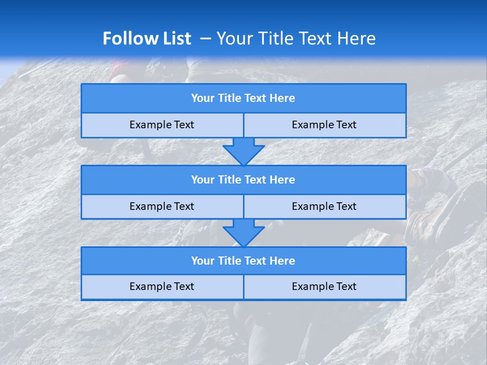Outdoor Climbing Alpen PowerPoint Template