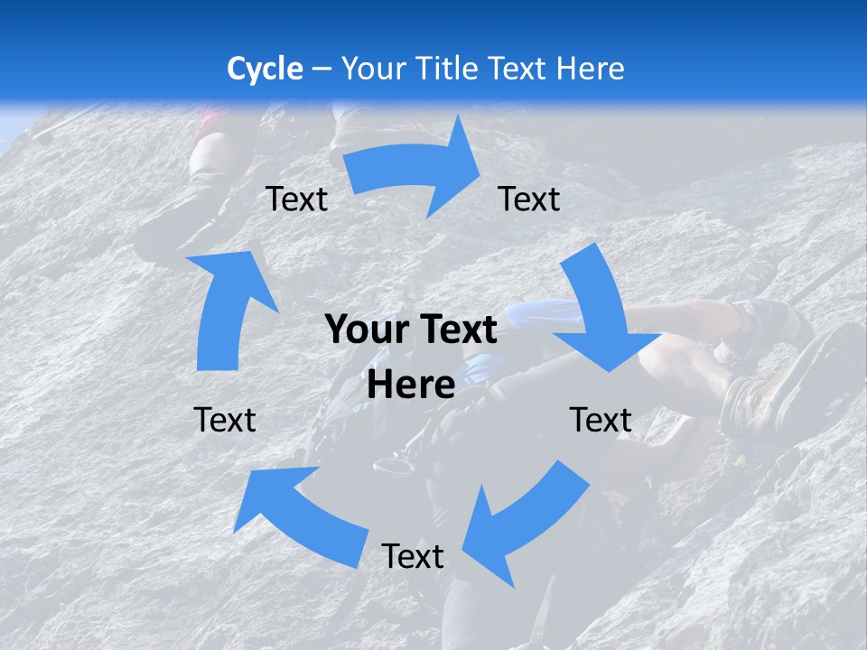 Outdoor Climbing Alpen PowerPoint Template