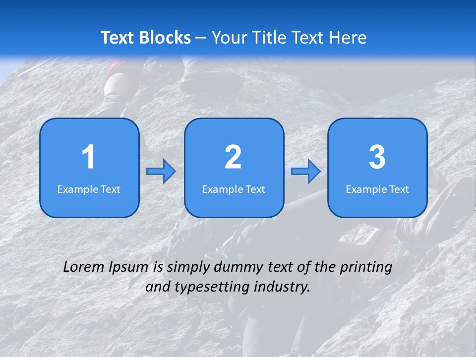 Outdoor Climbing Alpen PowerPoint Template