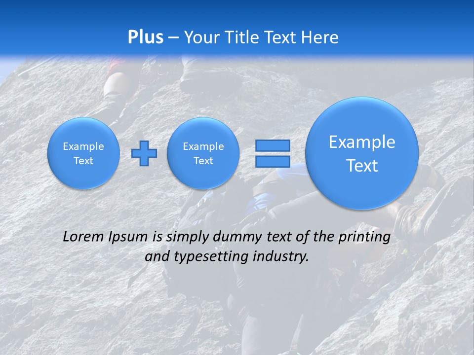 Outdoor Climbing Alpen PowerPoint Template