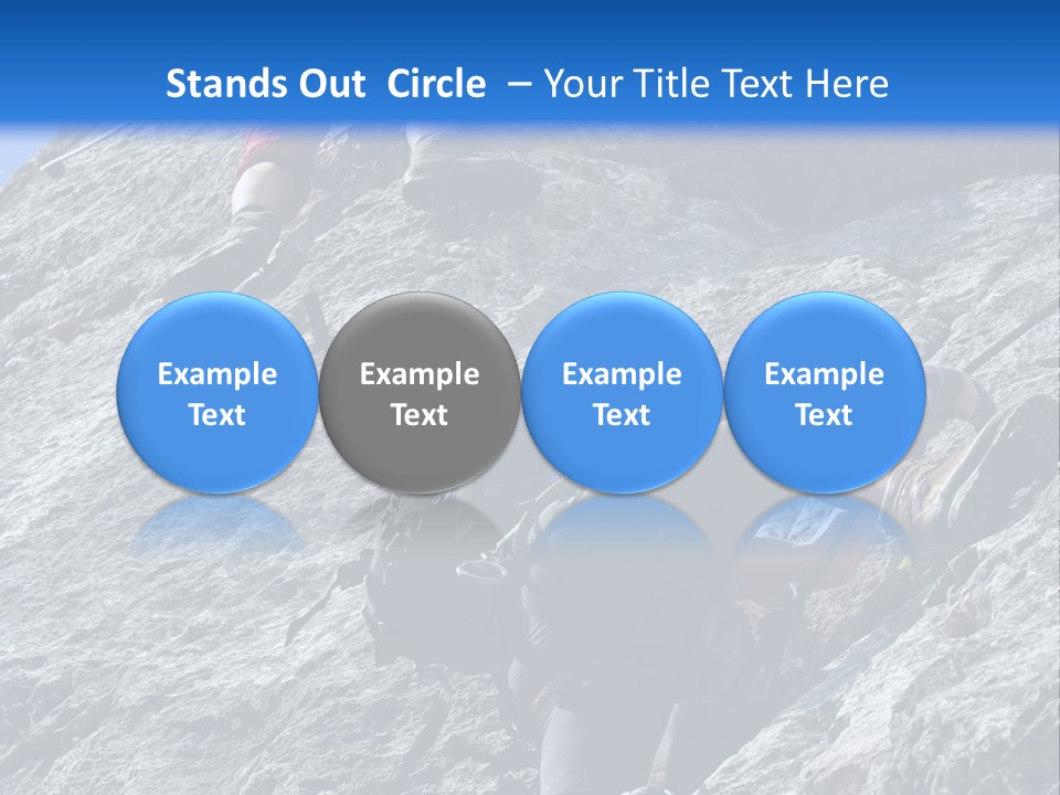 Outdoor Climbing Alpen PowerPoint Template