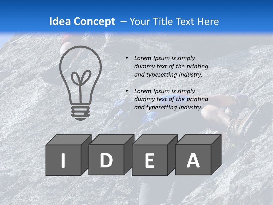 Outdoor Climbing Alpen PowerPoint Template