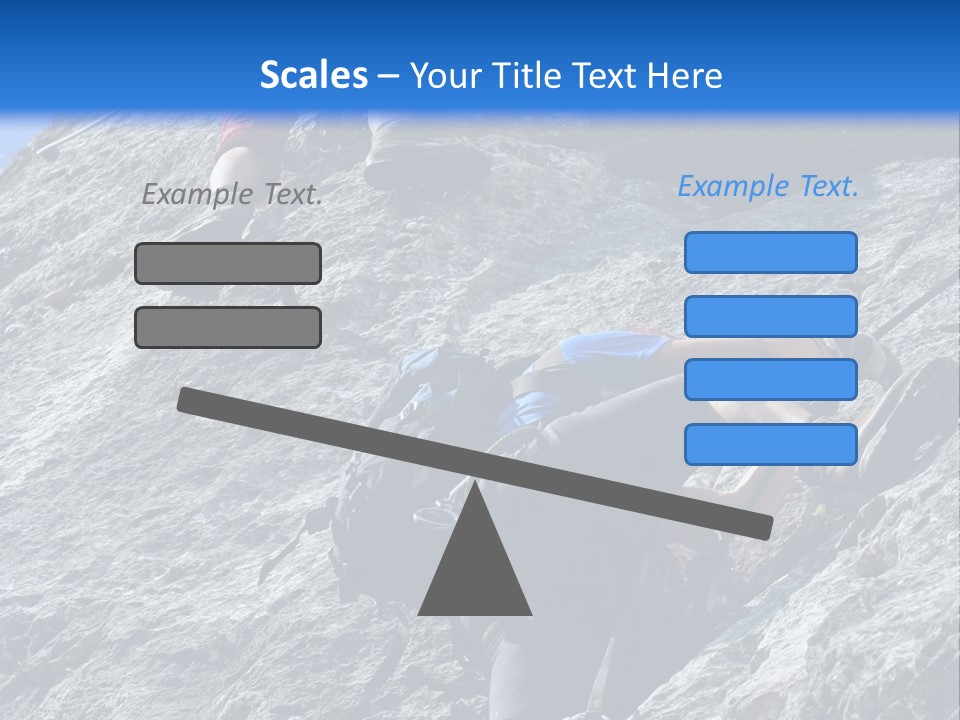 Outdoor Climbing Alpen PowerPoint Template