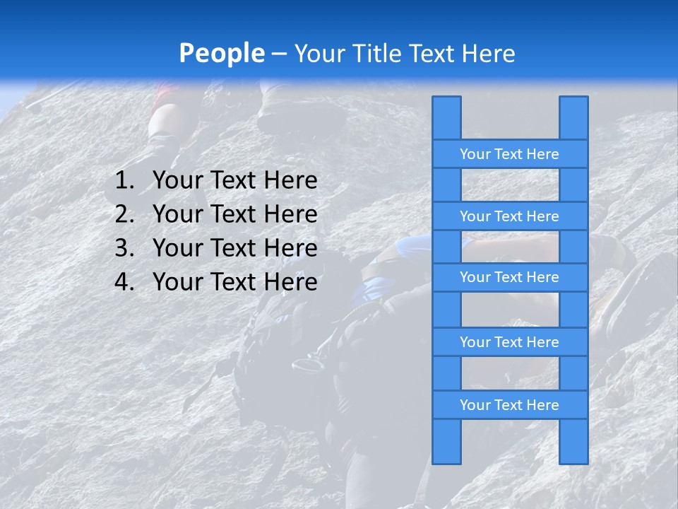 Outdoor Climbing Alpen PowerPoint Template