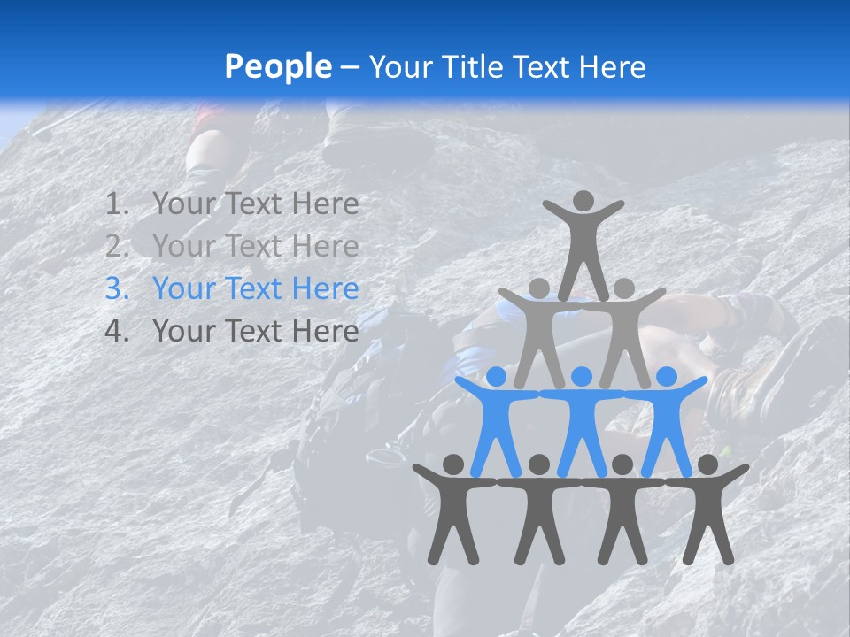 Outdoor Climbing Alpen PowerPoint Template