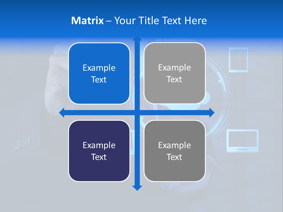 Computer Hand Concept PowerPoint Template