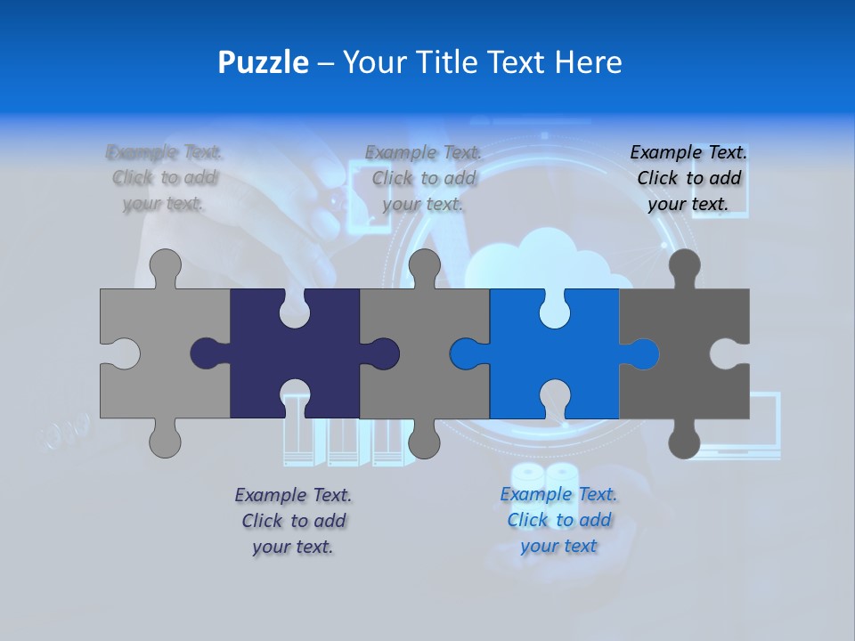 Computer Hand Concept PowerPoint Template