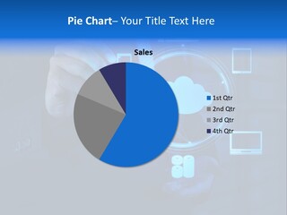 Computer Hand Concept PowerPoint Template