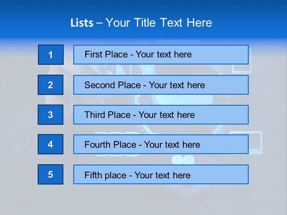 Computer Hand Concept PowerPoint Template